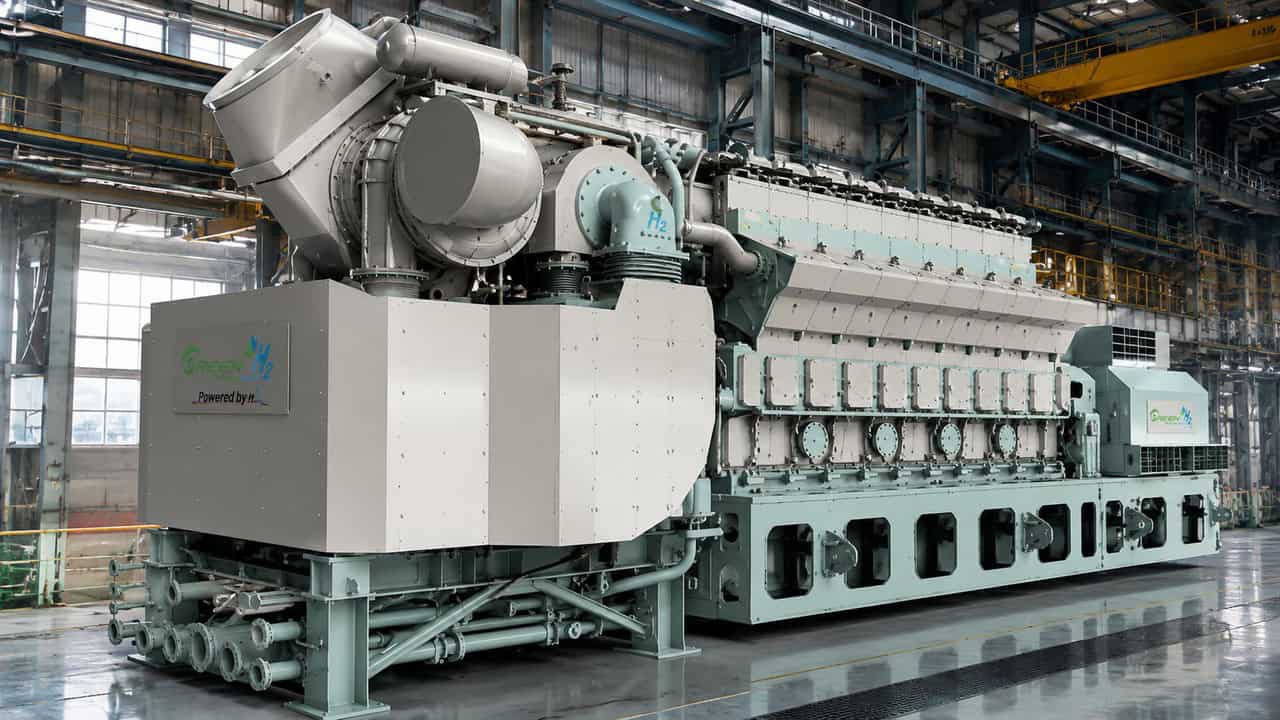 Motor da Kawasaki queima até 30% de hidrogênio em usinas termelétricas já existentes